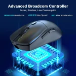 Redragon M815 NEVA PRO 3-Mode Wireless Gaming Mouse, Ultra-Light 26K DPI - Lightweight 54G, 1000Hz Polling rate
