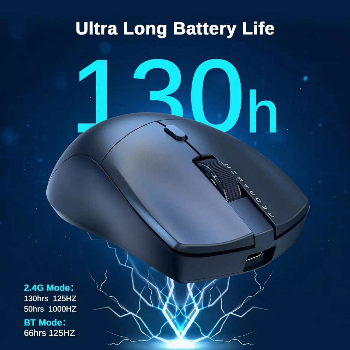 Redragon M815 NEVA PRO 3-Mode Wireless Gaming Mouse, Ultra-Light 26K DPI - Lightweight 54G, 1000Hz Polling rate
