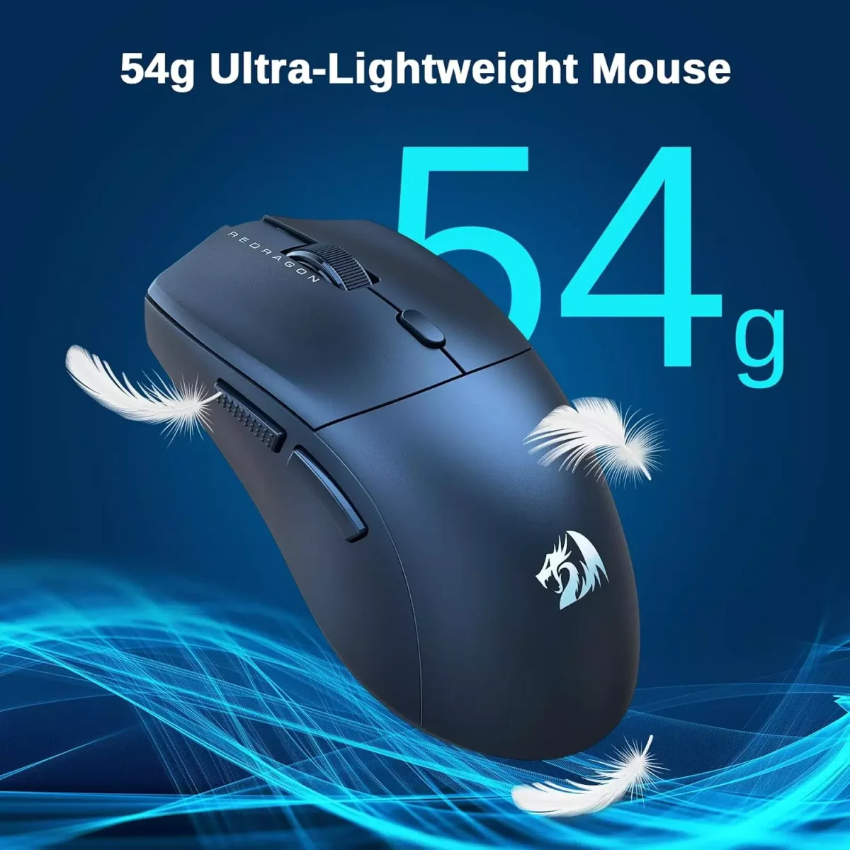 Redragon M815 NEVA PRO 3-Mode Wireless Gaming Mouse, Ultra-Light 26K DPI - Lightweight 54G, 1000Hz Polling rate