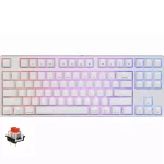 SKYLOONG GK87 RGB Gaming Mechanical Keyboard - Red Switch - Hot Swappable (White)