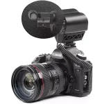 Saramonic VMIC STEREO Condenser Video Microphone with Rubberized Shockmount - for DSLR Cameras & Camcorders