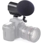 Saramonic VMIC STEREO Condenser Video Microphone with Rubberized Shockmount - for DSLR Cameras & Camcorders