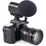 Saramonic VMIC STEREO Condenser Video Microphone with Rubberized Shockmount - for DSLR Cameras & Camcorders
