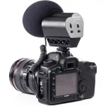 Saramonic VMIC STEREO Condenser Video Microphone with Rubberized Shockmount - for DSLR Cameras & Camcorders