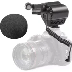 Saramonic VMIC STEREO Condenser Video Microphone with Rubberized Shockmount - for DSLR Cameras & Camcorders