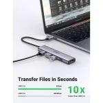 UGREEN USB C Hub 5 in 1, 4K 60HZ HDMI to USB C Adapter Type C Dock Multiport with 4 USB 3.0 Type C to HDMI Hub