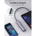 UGREEN USB C Hub 5 in 1, 4K 60HZ HDMI to USB C Adapter Type C Dock Multiport with 4 USB 3.0 Type C to HDMI Hub