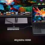 UGREEN USB C Hub 9 in 1 10Gbps USB C 3.2 & USBA 3.2 4K HDMI, 100W Power Delivery, SDTF Card Reader Gigabit Ethernet