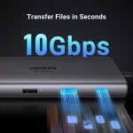 UGREEN USB C Hub 9 in 1 10Gbps USB C 3.2 & USBA 3.2 4K HDMI, 100W Power Delivery, SDTF Card Reader Gigabit Ethernet