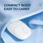 JeDEL WD142 Wireless, Bluetooth Rechargeable Mouse - 1600 DPI Adjustable - Battery Life 180 Hours (White)
