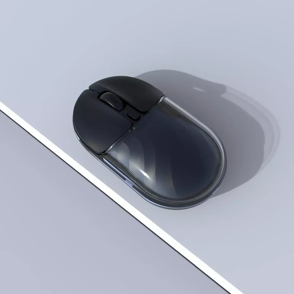 JeDEL WD142 Wireless, Bluetooth Rechargeable Mouse - 1600 DPI Adjustable - Battery Life 180 Hours (Black)