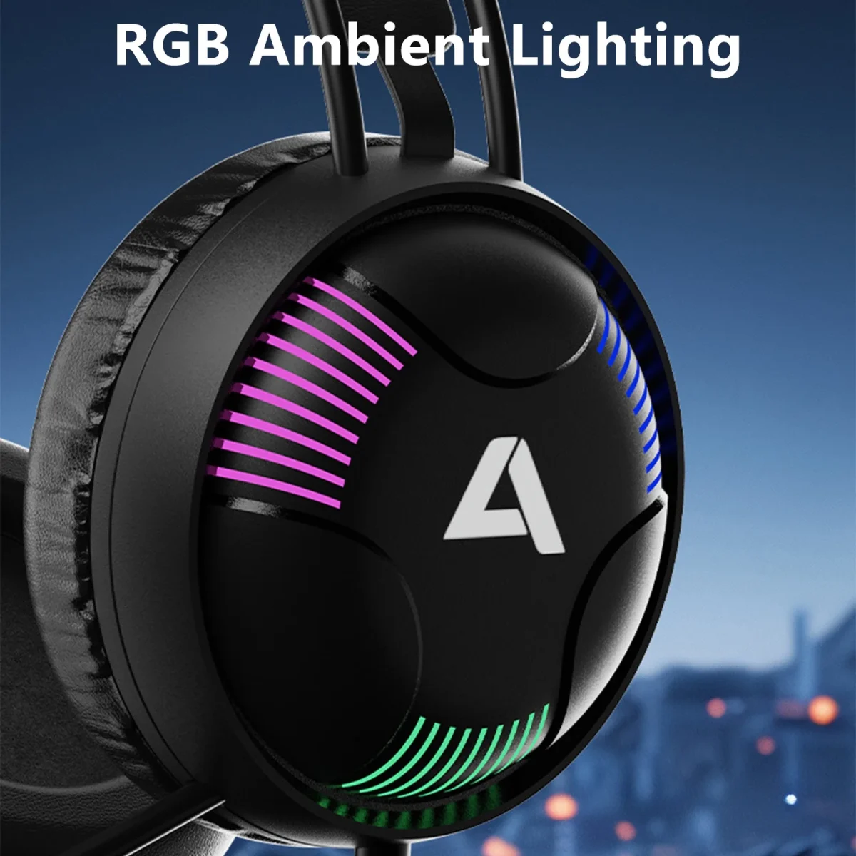 ACESTEK AH11 USB USB RGB Gaming Headset - 7.1 Surround Sound