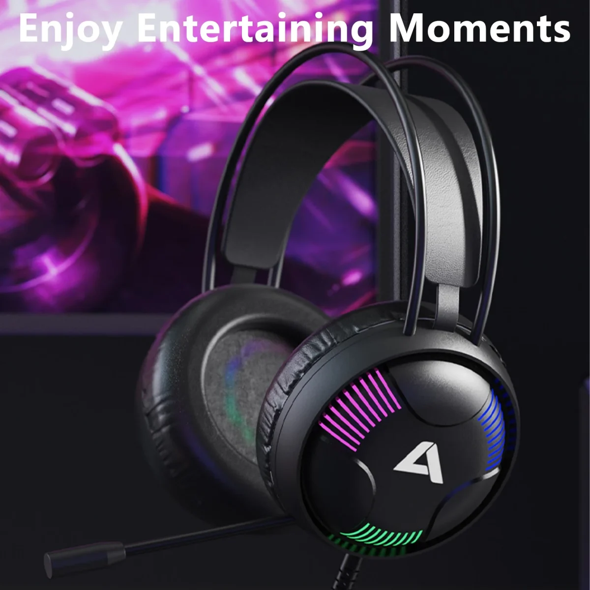 ACESTEK AH11 USB USB RGB Gaming Headset - 7.1 Surround Sound