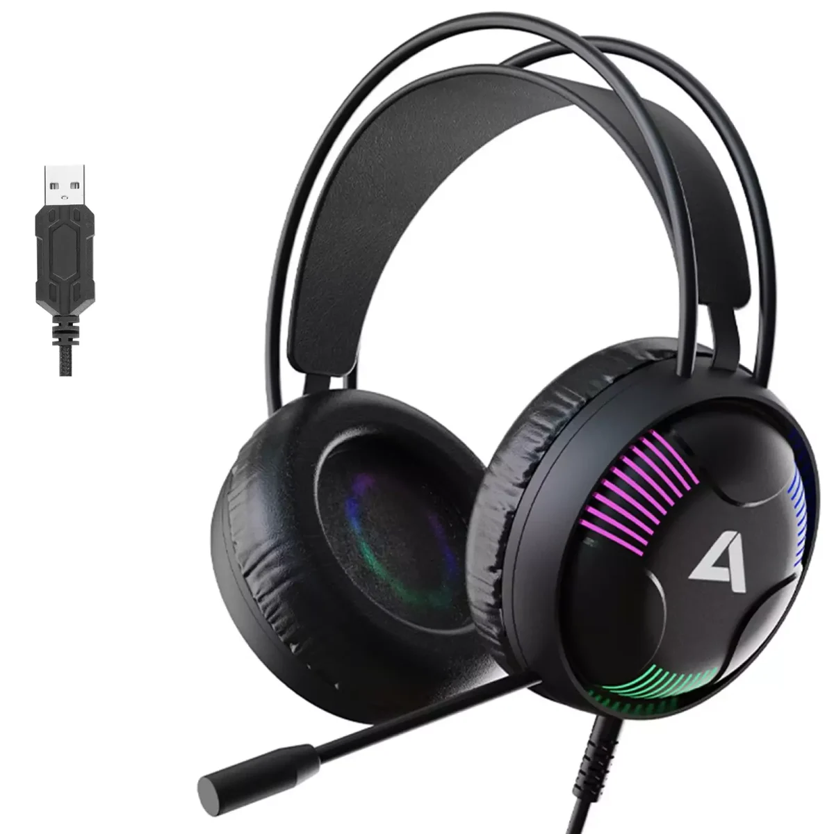 ACESTEK AH11 USB USB RGB Gaming Headset - 7.1 Surround Sound