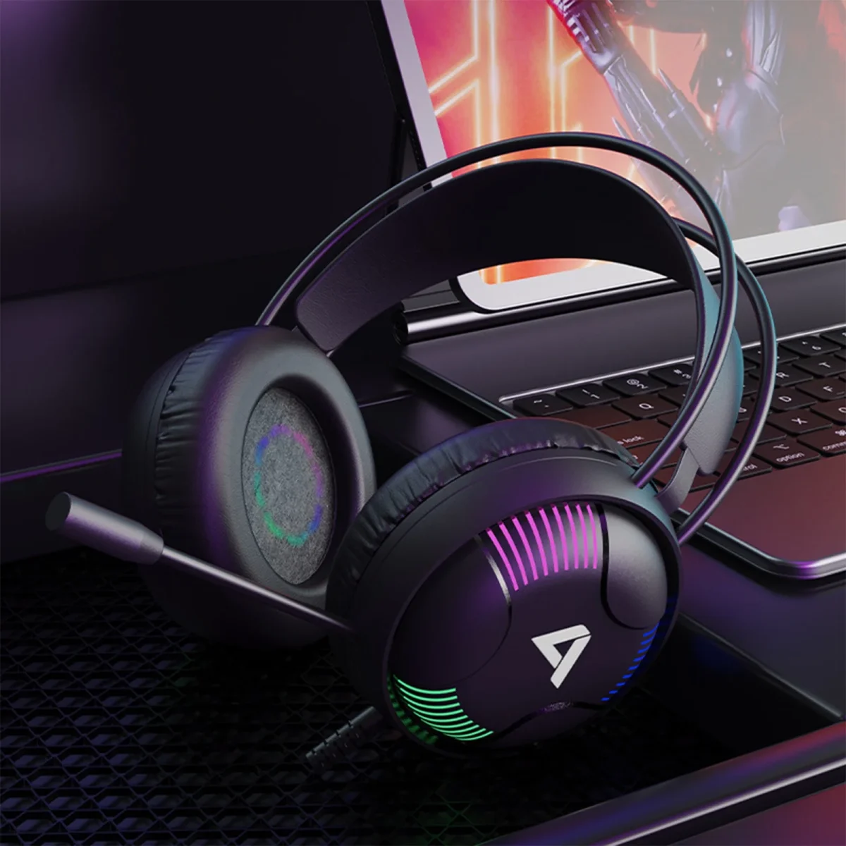 ACESTEK AH11 USB USB RGB Gaming Headset - 7.1 Surround Sound