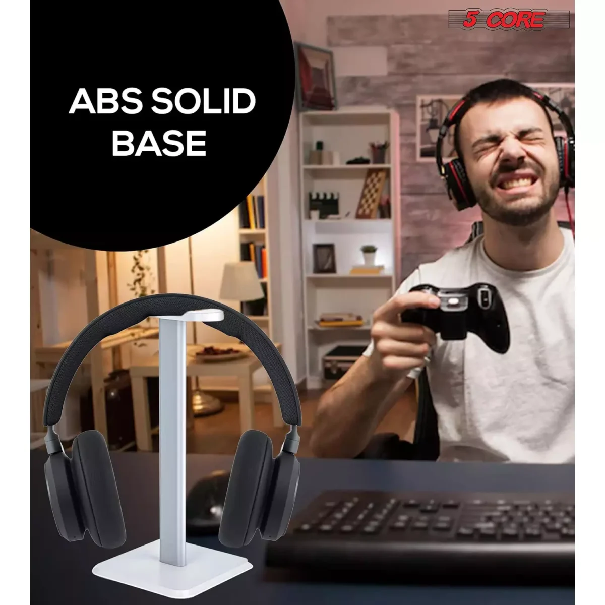 Aluminum Headset Stand (White)