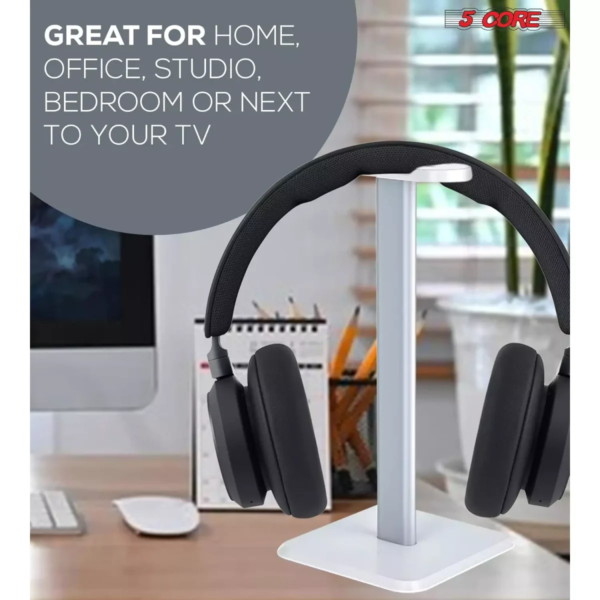 Aluminum Headset Stand (White)