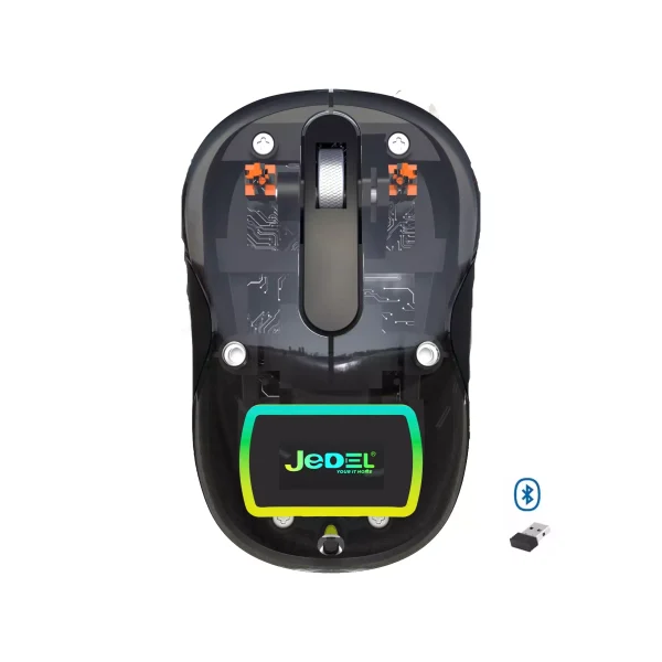 JeDEL WD141 Wireless, Bluetooth Rechargeable Mouse - 1200 DPI Adjustable - Battery Life 180 Hours (Blue)