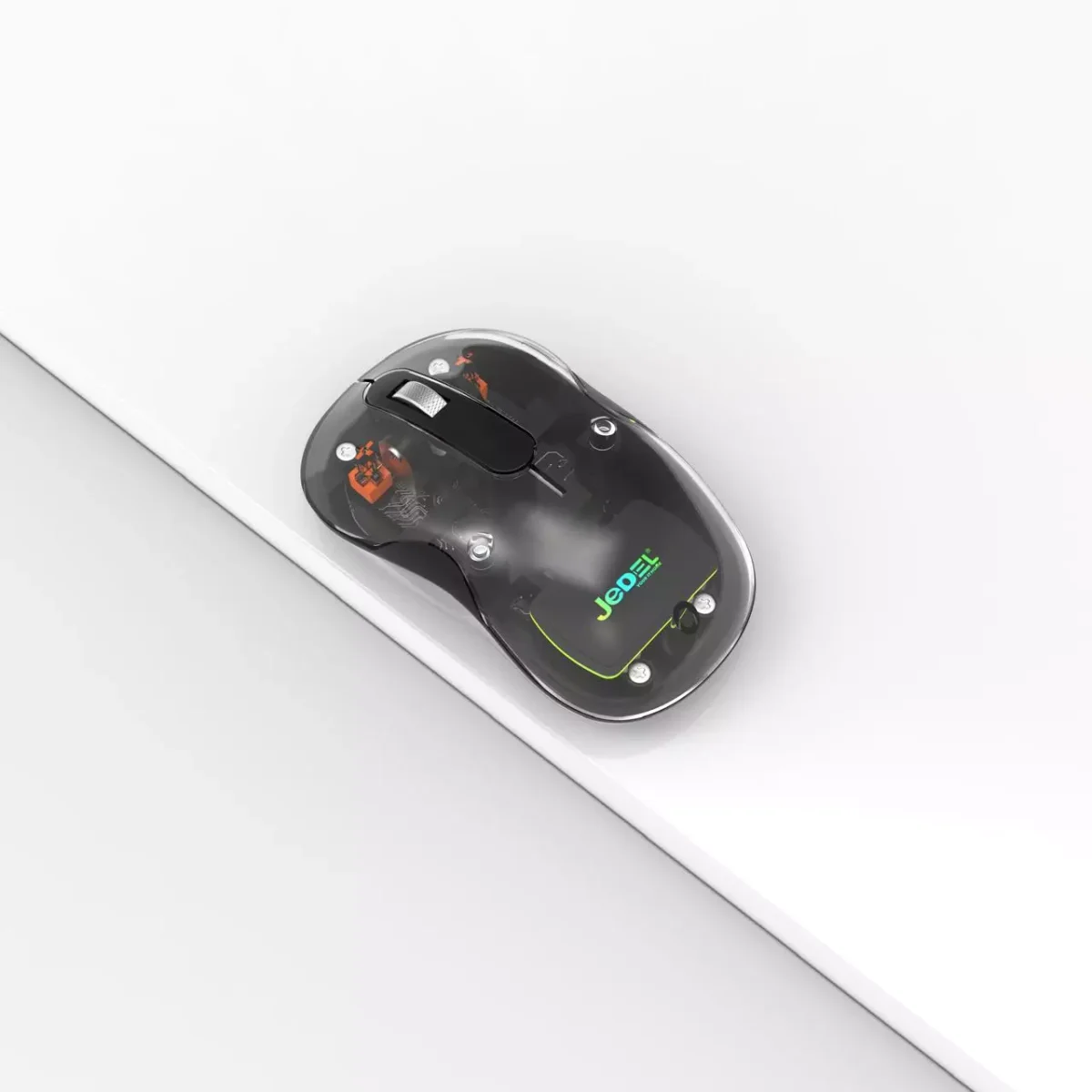 JeDEL WD141 Wireless, Bluetooth Rechargeable Mouse - 1200 DPI Adjustable - Battery Life 180 Hours (Blue)