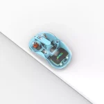 JeDEL WD141 Wireless, Bluetooth Rechargeable Mouse - 1200 DPI Adjustable - Battery Life 180 Hours (Blue)