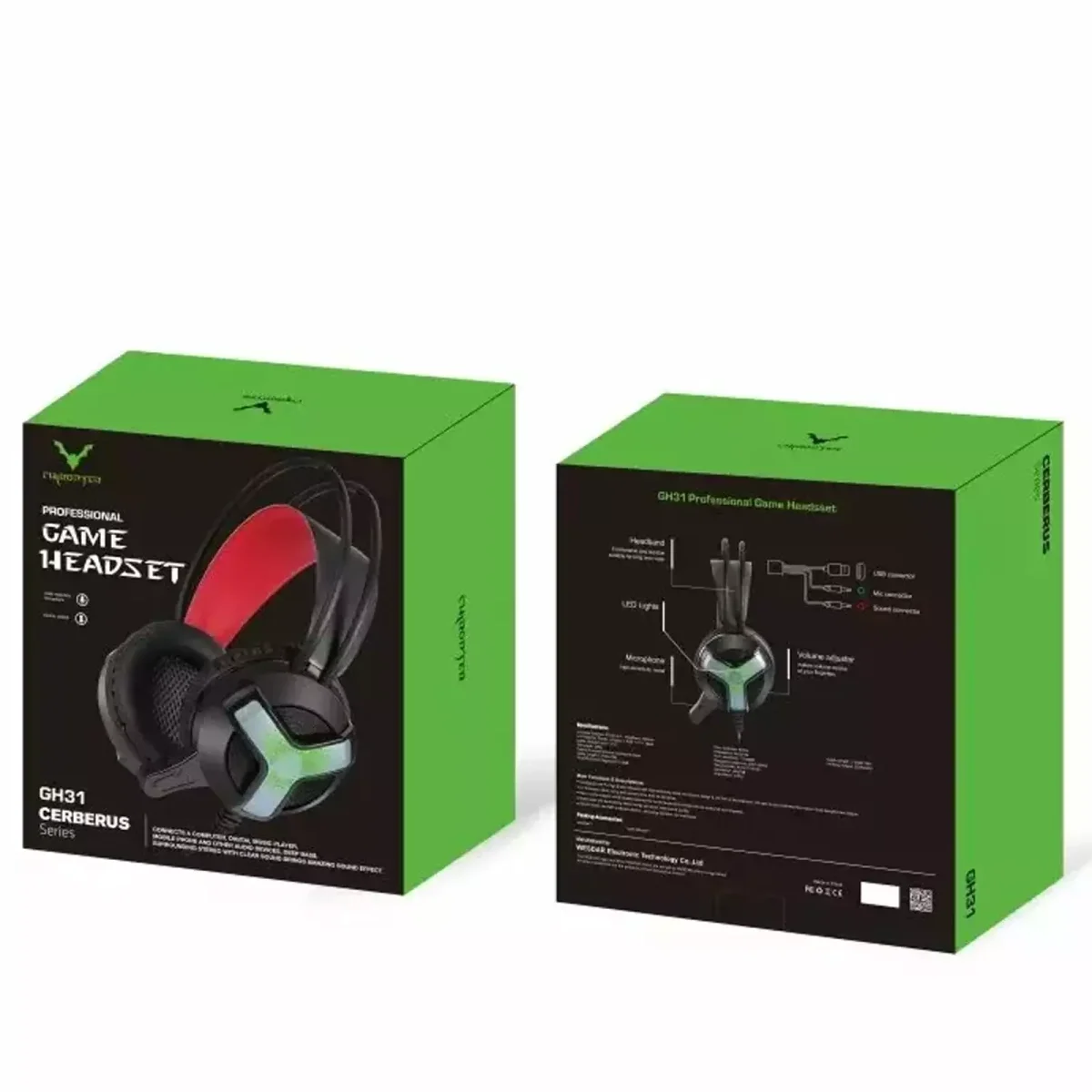 Chiropter GH31 Gaming Headset - Stereo Sound (Black Blue)