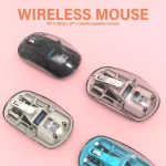 JeDEL Wireless, Bluetooth Rechargeable Mouse - 1600 DPI Adjustable - Battery Life 180 Hours (Black)