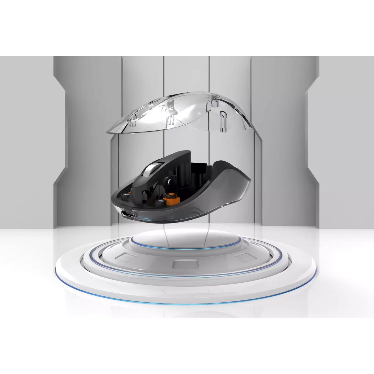 JeDEL WD141 Wireless, Bluetooth Rechargeable Mouse - 1200 DPI Adjustable - Battery Life 180 Hours (Blue)