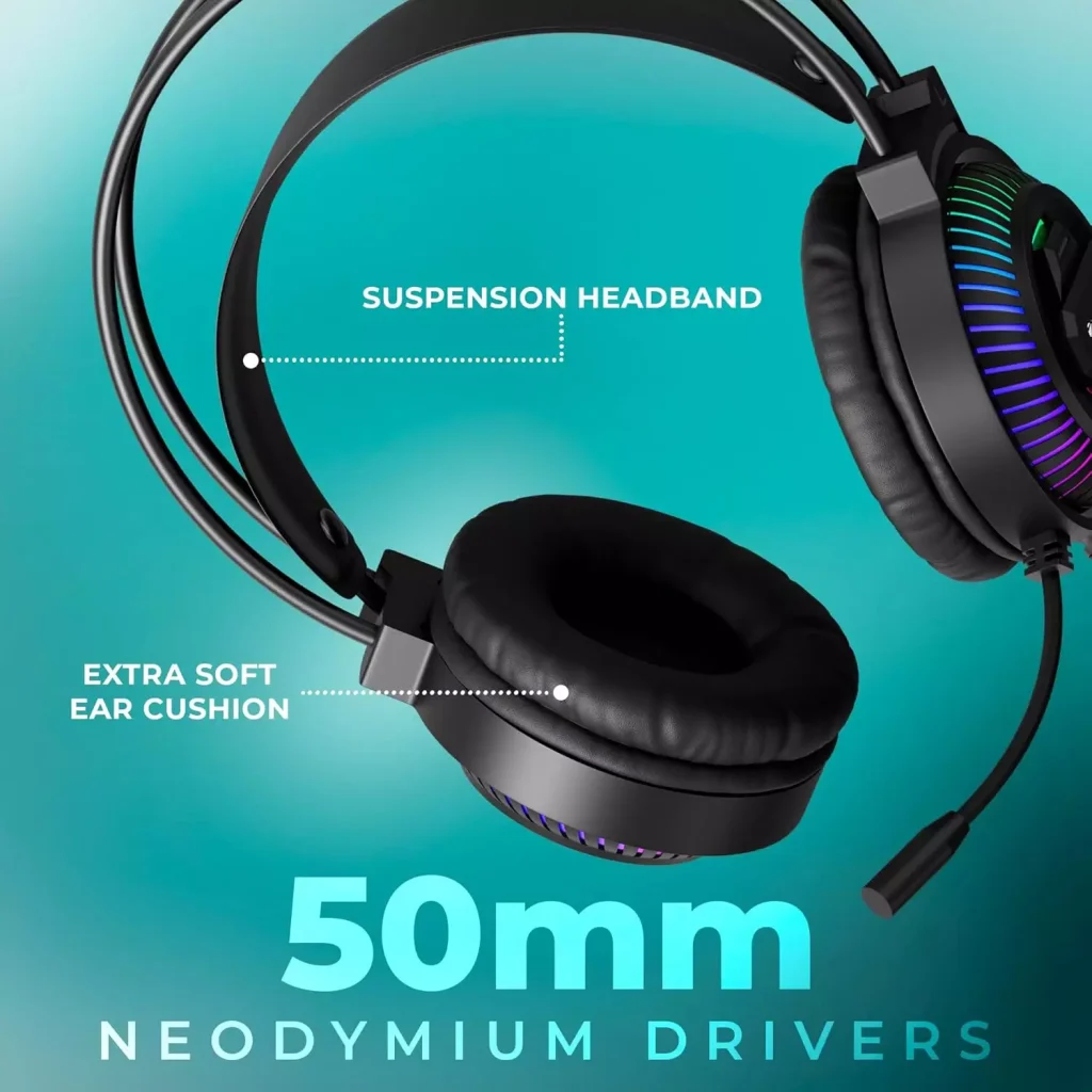 JEDEL GH-558 RGB Gaming Headset - Stereo Sound