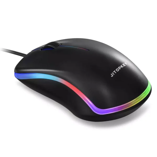 JITOPKEY M120 Mouse - Optical Sensor 1000 DPI (Black)