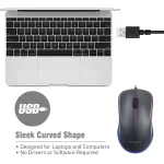 JITOPKEY M120 Mouse - Optical Sensor 1000 DPI (Grey)