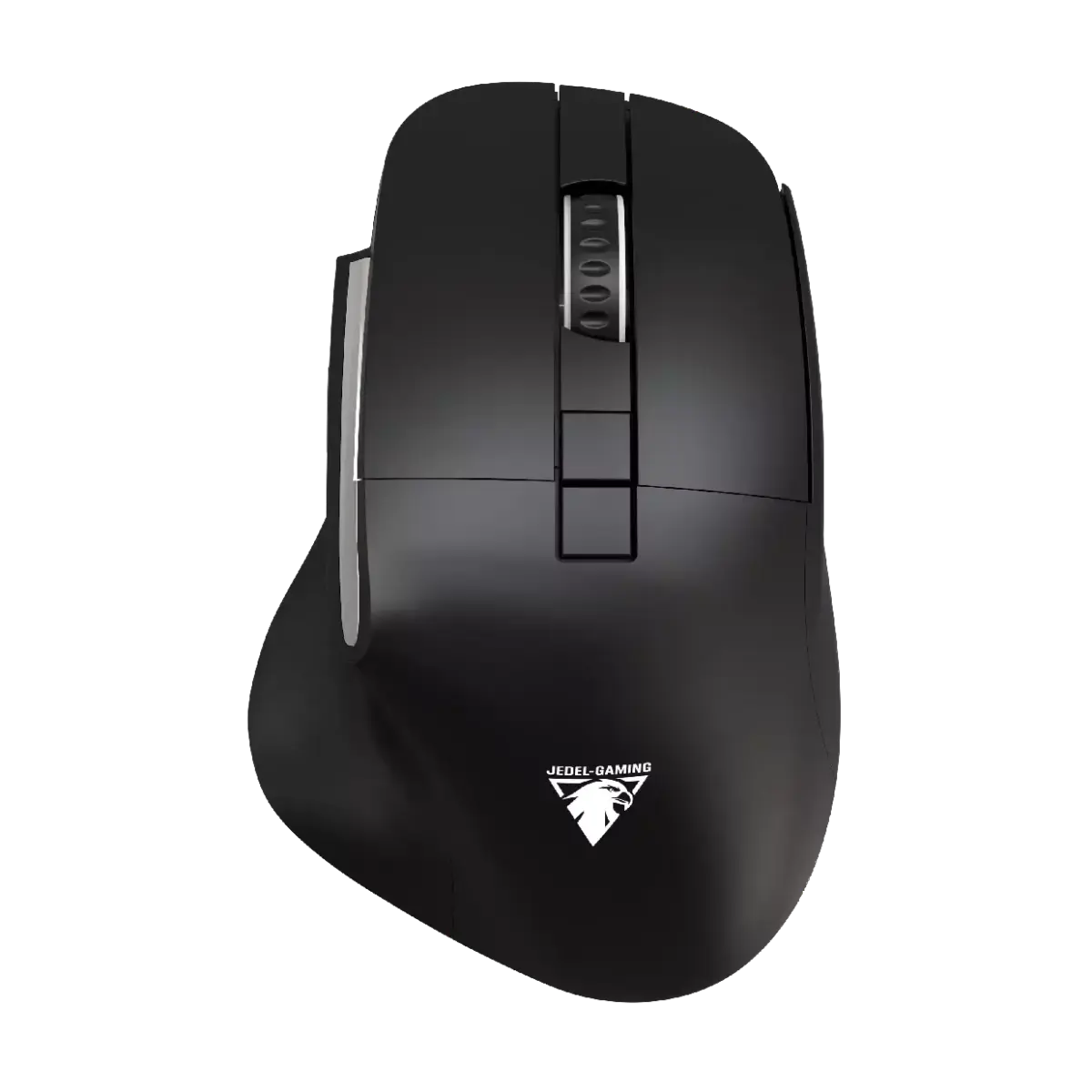 JeDEL CP102 Mouse - Optical Sensor 3600 DPI - 7 Buttons Braided cable (Black)