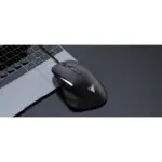 JeDEL CP102 Mouse - Optical Sensor 3600 DPI - 7 Buttons Braided cable (Black)