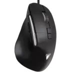 JeDEL CP102 Mouse - Optical Sensor 3600 DPI - 7 Buttons Braided cable (Black)