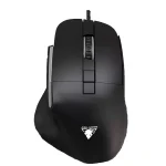JeDEL CP102 Mouse - Optical Sensor 3600 DPI - 7 Buttons Braided cable (Black)