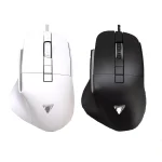 JeDEL CP102 Mouse - Optical Sensor 3600 DPI - 7 Buttons Braided cable (Black)