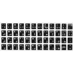 Keyboard Stickers English and Arabic (Black)