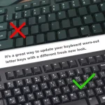Keyboard Stickers English and Arabic (Black)