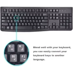 Keyboard Stickers English and Arabic (Black)
