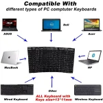Keyboard Stickers English and Arabic (Black)
