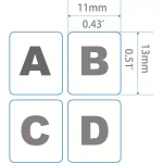Keyboard Stickers English and Arabic (Clear)