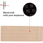 Keyboard Stickers English and Arabic (Clear)