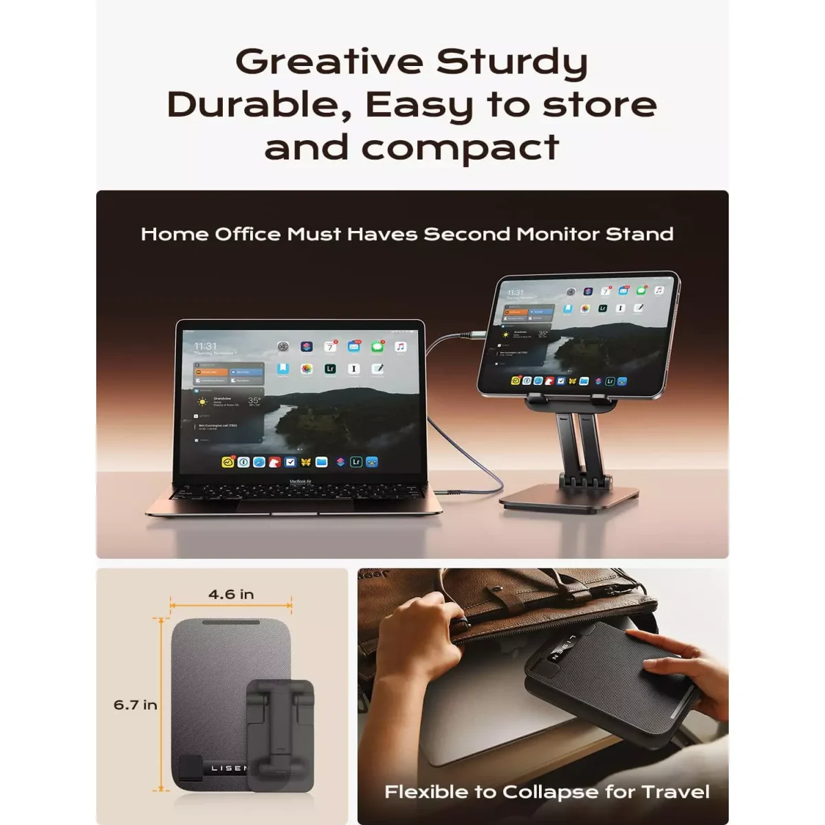 LISEN Tablet, Mobile Stand for iPad Stand Holder Desk 4-15.9 inch