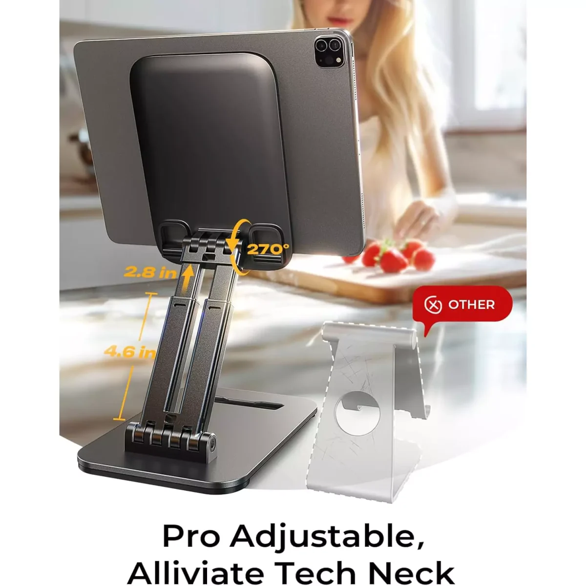 LISEN Tablet, Mobile Stand for iPad Stand Holder Desk 4-15.9 inch