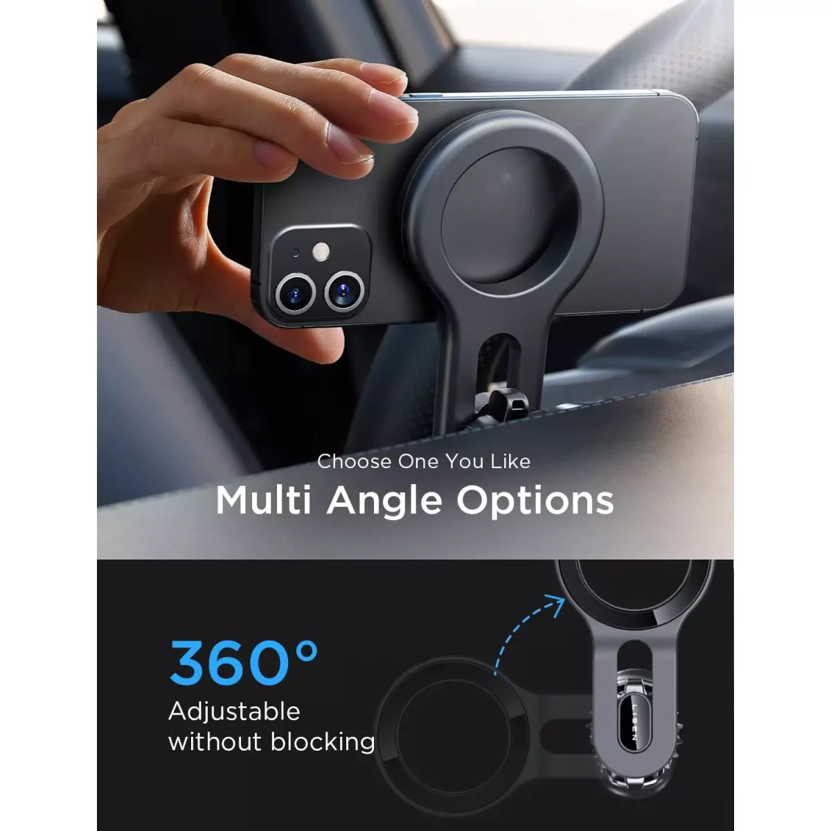 LISEN for iPhone 16 MagSafe Car Vent Mount