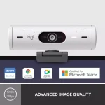 Logitech Brio 500 Full HD Webcam with Auto Light Correction,Show Mode, Dual Noise Reduction Mics (White)
