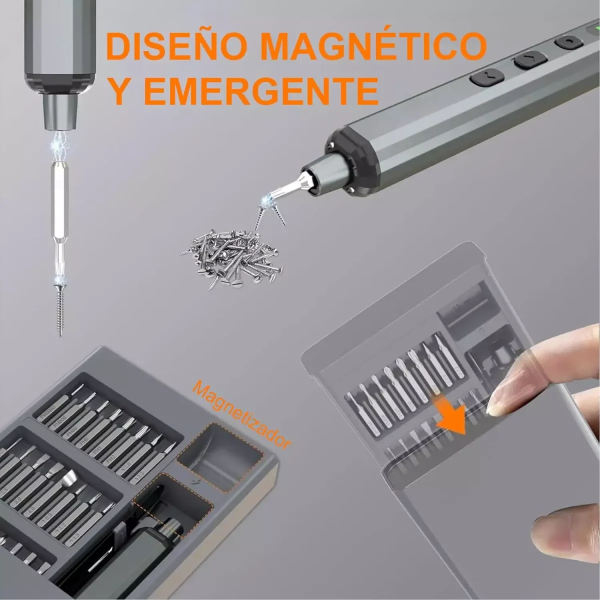 Mini Electric Precision Screwdriver, 68-in-1 400RPM with 5 Torque Settings, 68 Drill Bits