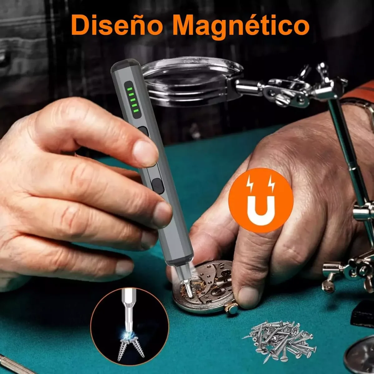 Mini Electric Precision Screwdriver, 68-in-1 400RPM with 5 Torque Settings, 68 Drill Bits