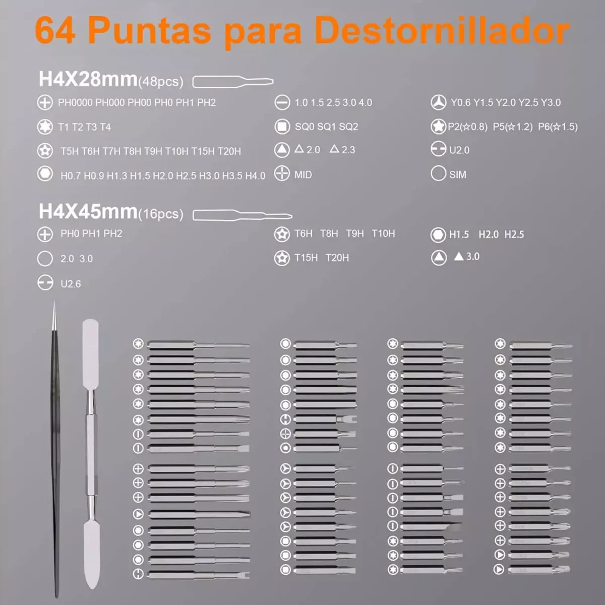 Mini Electric Precision Screwdriver, 68-in-1 400RPM with 5 Torque Settings, 68 Drill Bits