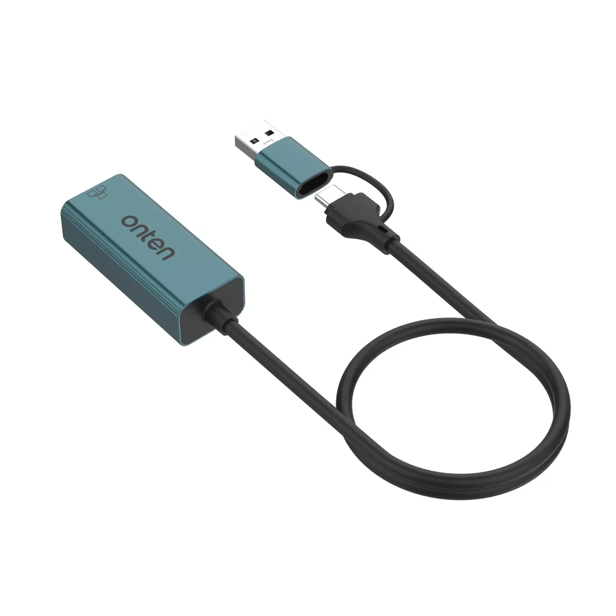 ONTEN Ethernet Adapter USB-A & USB-C RJ45 100M