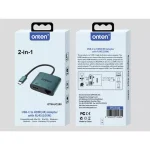 ONTEN UC288 USB-C to HDMI HD Video Adapter with RJ45(100M)